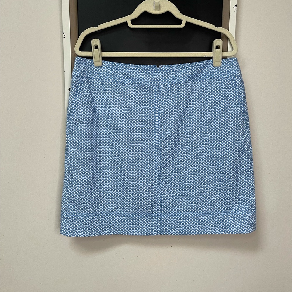 Talbots Women's 14P Skirt Blue Pockets Golf Sport